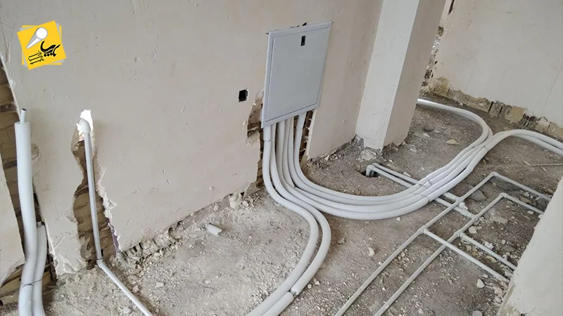 لوله کشی برق ساختمان