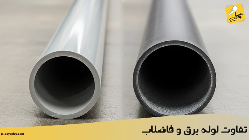 تفاوت لوله برق و فاضلاب